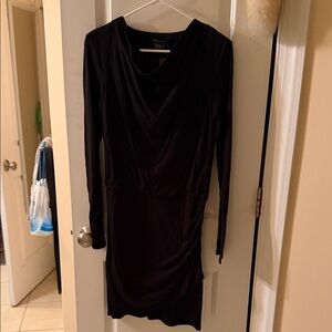 Armani Exchange Black Long Sleeve Dress